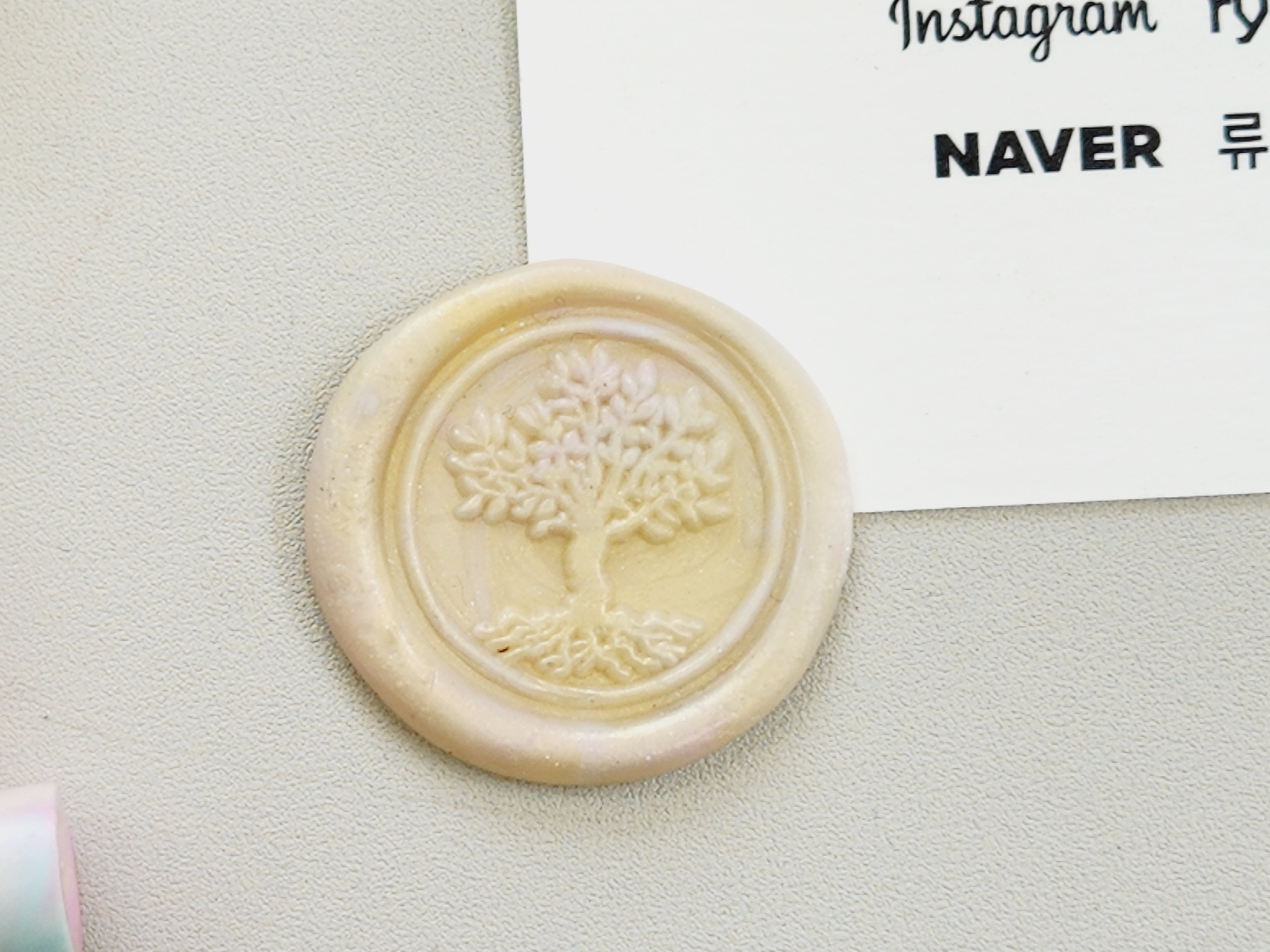 Artistic sealing wax sticker (gold)